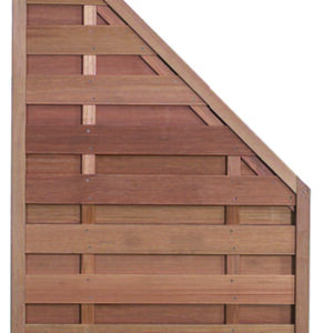 VivaView FLAIR Bangkirai Abschluss 90 x 180/90 cm
