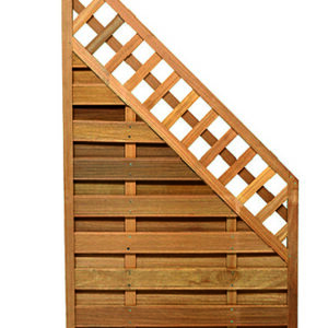 VivaView FLAIR Bangkirai Rankzaun-Abschluss 90 x 180/90 cm