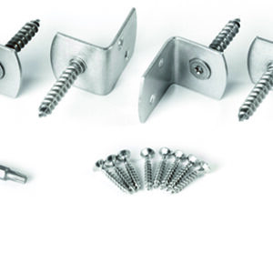 V2A-Flechtzaunhalter 4er-Set