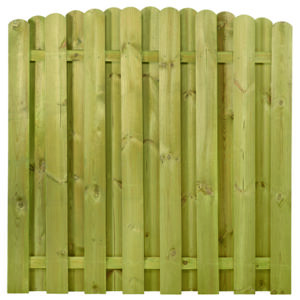 VivaView JUIST Rundbogen-Bretterzaun 180 x 180/165 cm