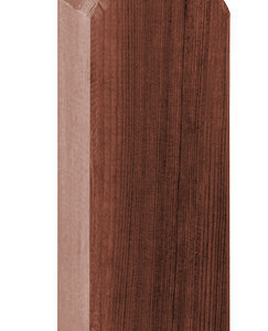 LANGEOOG KDI-Schwartenzaun-Pfosten Braun 9 x 9 x 190 cm
