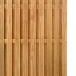 VivaView PRIMA Bangkirai Bretterzaun Rundbogen 120 x 180/165 cm
